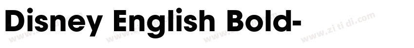 Disney English Bold字体转换 Disney English Bold字体转换
